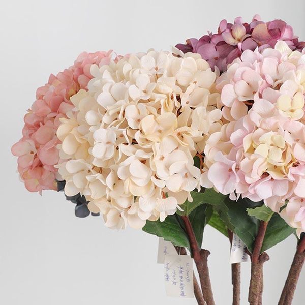 

pcs artificial hydrangea decorative floral bouquet for wedding party home decor js23 flowers & wreaths