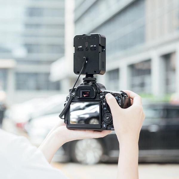 

flash heads 2 in 1 led lamp microphone mini video 6500k49 bead for dslr camera camcorder dvr high-sensitivity low power consumption