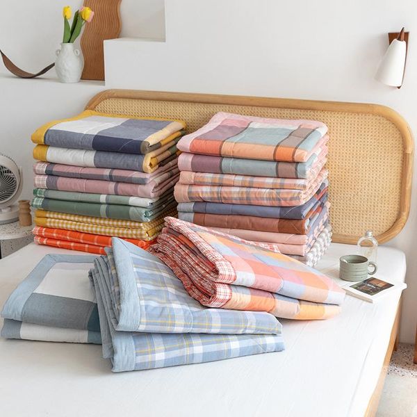 

comforters & sets yarn-dyed cotton summer cool washable air conditioner sheet series fruit 4 piece set