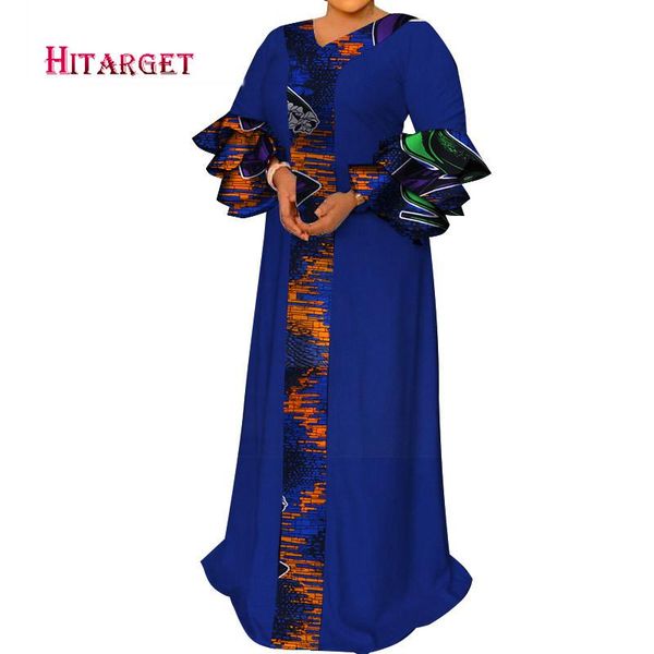 

ethnic clothing 2021 vestidos african dresses for women dashiki elegant party dress plus size srapless traditional wy6156, Red
