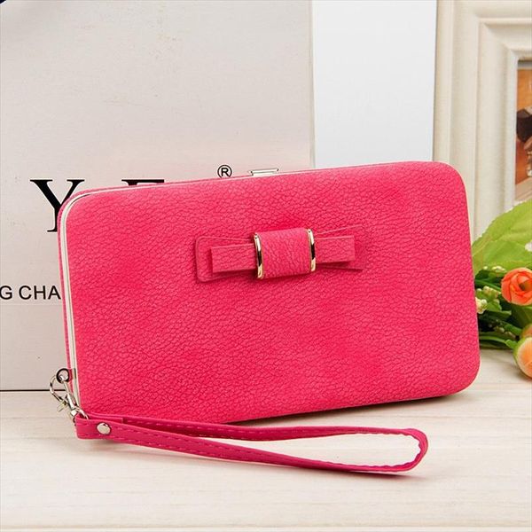 

women wallets purses wallet brand credit card holder clutch coin purse pocket gifts for money bag b156, Red;black