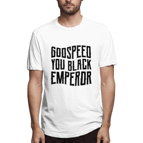 

men's t-shirts godspeed you black emperor printed oversized men t shirt camiseta masculina polyester goth tee streetwear, White;black
