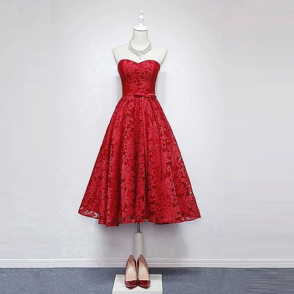 

red full lace short bridesmaid dresses western country style sweetheart neck cap sleeveless mini tea length backless homecoming cocktail dre, Blue;pink
