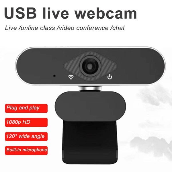 

webcams 1080p webcam with built-in mic auto-focus usb for gaming video conference teaching live qjy99