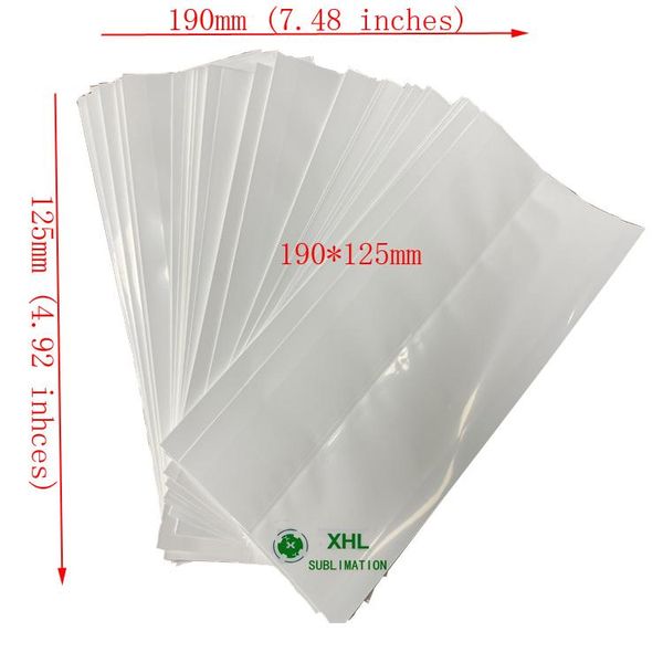 

window stickers 190w*125mmh white and clear sublimation heat shrink bag