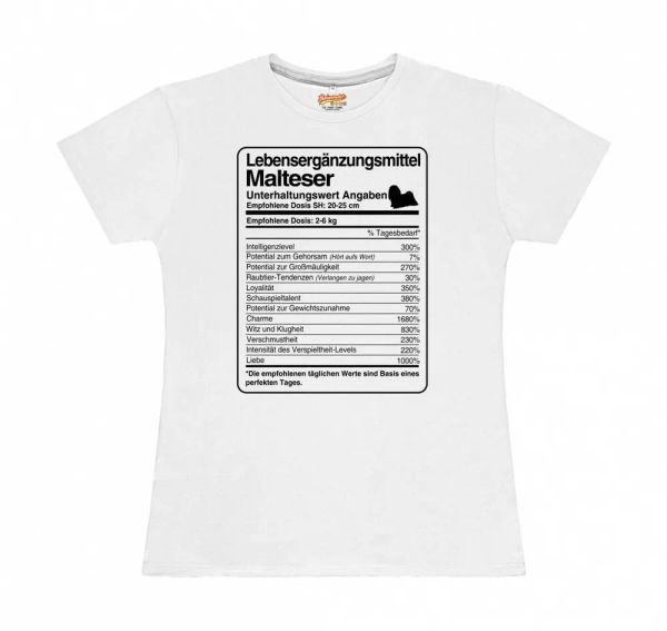 

t-shirt womens dose maltese life supplements by siviwonder, White;black