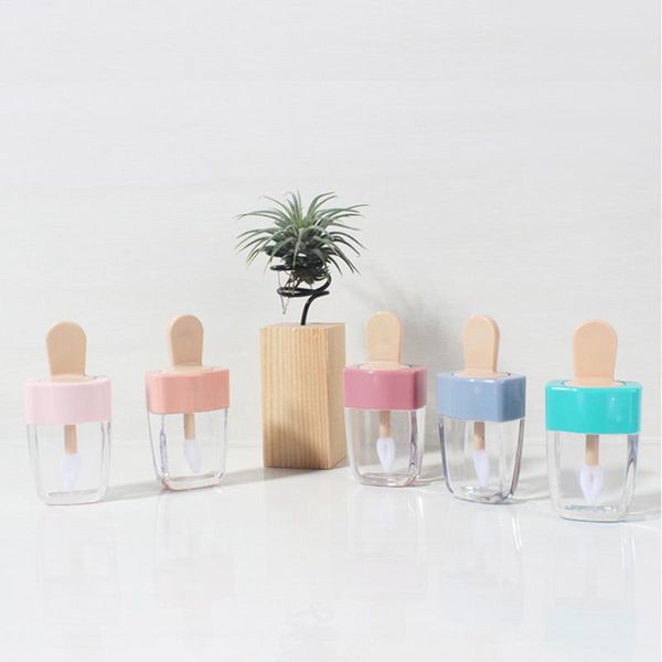 

storage bottles & jars 1pc multi-color empty lip gloss tube container cream jar diy makeup tools cosmetic ice transparent can fill the