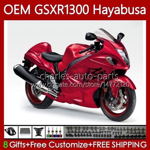 Тело для инъекций для Suzuki Hayabusa GSXR-1300 GSXR 1300 CC 2008 2019 77NO.307 GSX-R1300 GSXR1300 08 09 10 11 12 13 1300cc GSX R1300 14 15 16 17 18 18 19 OEM обтекатель Candy Red