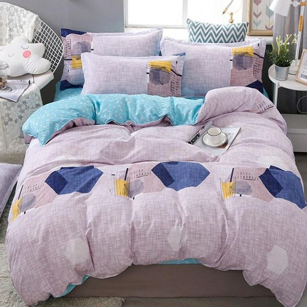 

bedding sets home textile cartoon simple duvet cover pillowcase bed sheet kid teen boy girl 3/4pcs beding