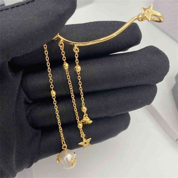 

75% off outlet online family's new letter tassel earrings, Silver
