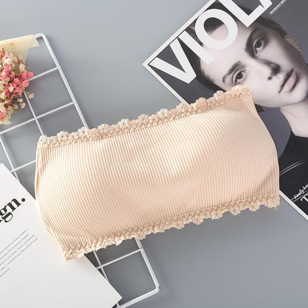 

bras arrival fashion strapless push up bra thin cup fitness women brassiere three-row buckle back thread wrap-around lingerie, Red;black