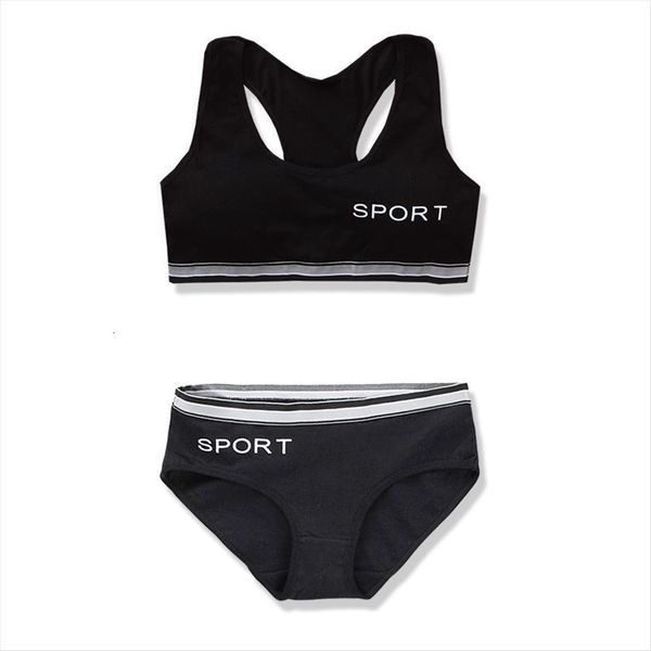 

teenager young girls bra underwear puberty student training crop 8 14y, Blue