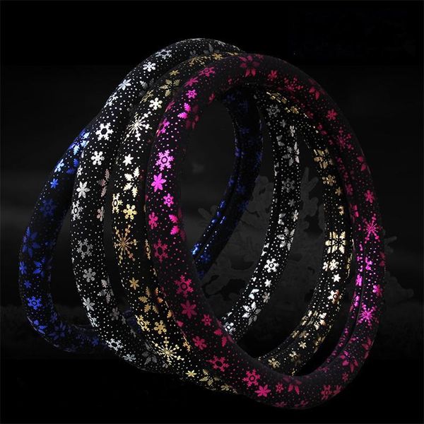 

steering wheel covers pretty and shiny snowflake design cover universal 37-38cm car styling fit for most van suv