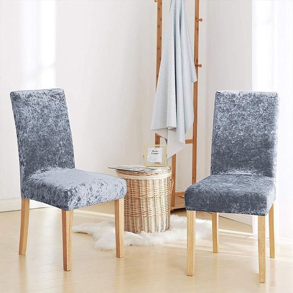 

chair covers velvet dining cover elastic stretch slipcover