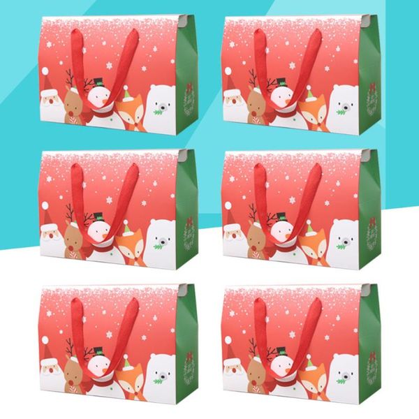 

gift wrap 6 pcs christmas box packaging case gifts open design