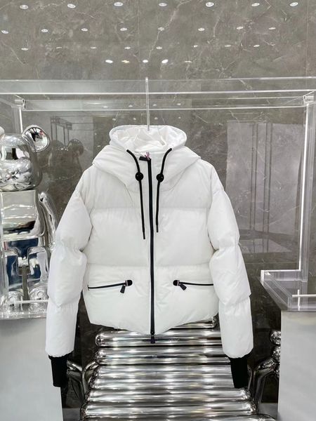 

womens classic down coats winter puffer jackets designer parka casual coat shiny laque outerwear warm feather jacket clothing, Black