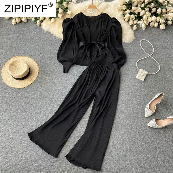 

women's two piece pants women blazer and guard sets pieces ol single breasted jacket formal suit pleated trousers summer d018, White