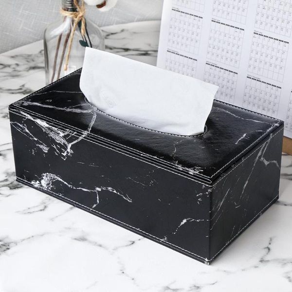 

tissue boxes & napkins ever perfect modern marble rectangle faux leather box napkin toilet paper holder case dispenser home decoration