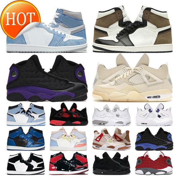

men basketball shoes 1s hyper royal mocha bred patent 4s black cat white oreo sail 13s court purple flint women mens sports sneakers z
