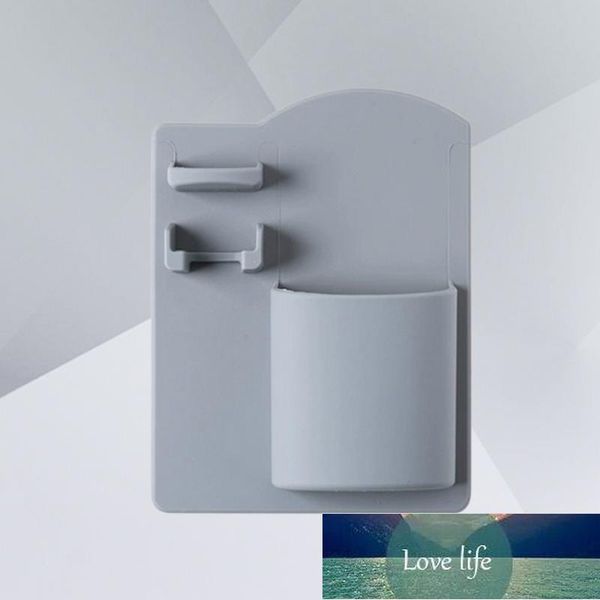 Portaspazzolino da bagno Organizzatore di stoccaggio a parete per foratura Articoli da toeletta Rasoio (grigio) Set di accessori da bagno Prezzo di fabbrica design esperto Qualità Ultimo stile