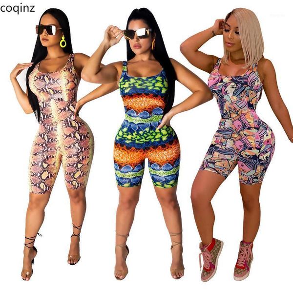 

women's jumpsuits & rompers summer 2021 plus size bodycon jumpsuit women womens body woman floral jumpsuite overalls playsuit q264, Black;white