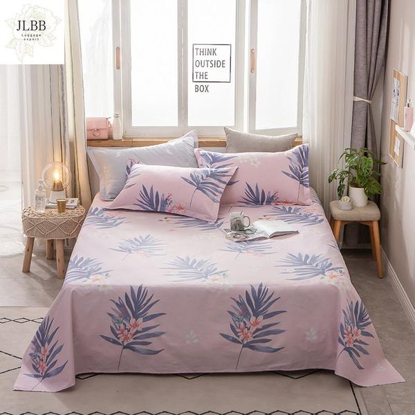 

bedding sets northern europe leaves flat sheet comfortable bed pillow cases twin full  king children bedclothes home textile