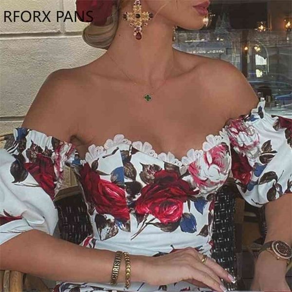 

women short sleeve floral print lace trim midi bodycon party dress, Black;gray