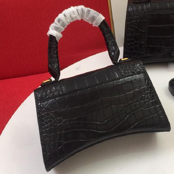 

realfine888 bags 3a 19cm hourglasses xs handle crocodile alligator shoulder handbags with dust bag