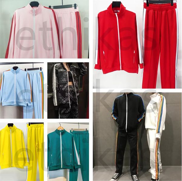 

mens pants casual tracksuit designer pant solid color joggers letter printing palm streetwear loose trousers elastic waist angles armygreen, Black