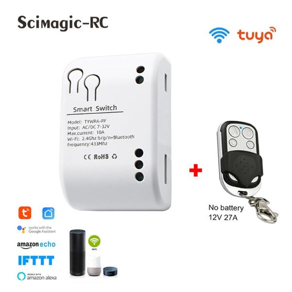 

smart home control tuya module controls 1 channel of household appliances. wifi switch can be used with google