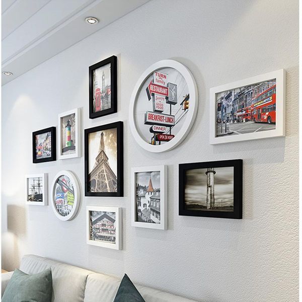 

modern style po frame for living room decor 11pieces hanging wall picture home office coffee house frames