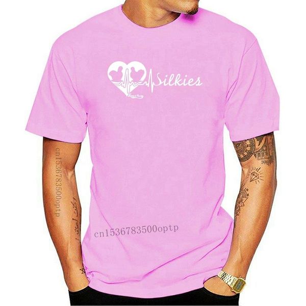 

men's t-shirts men t shirt chicken silkies - heartbeat women t-shirt, White;black