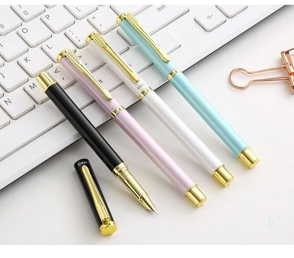 

simple metal fountain pen 0.5mm iraurita nib school for student pens