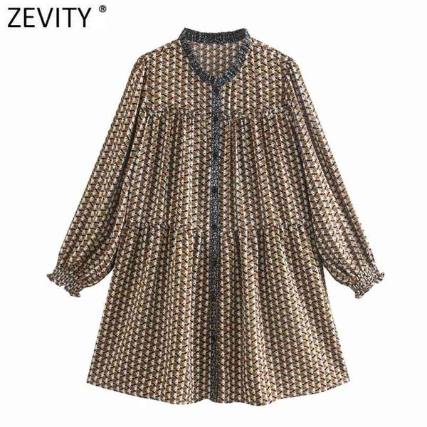 

women vintage patchwork flower print ruffles shirt dress prairie chic female puff sleeve casual vestido ds4960 210420, Black;gray