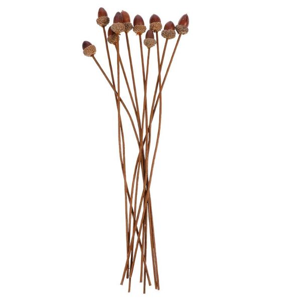 

party decoration 10pcs artificial acorns bouquets lifelike simulation acorn set diy false nuts
