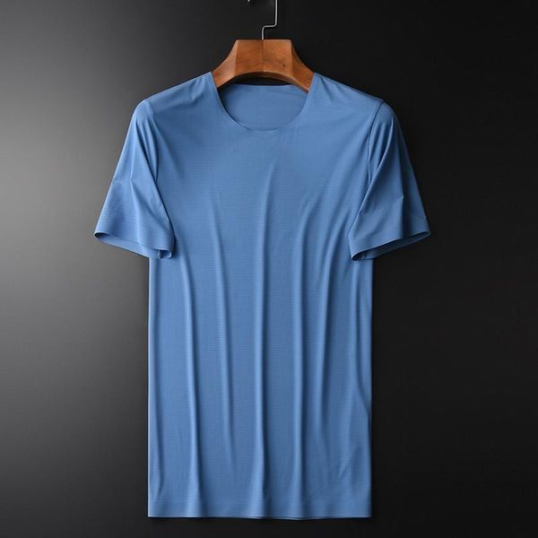 

men's t-shirts summer thin luxury short mouw effen color fans casual shirts fashion slim fit blue man tea, White;black