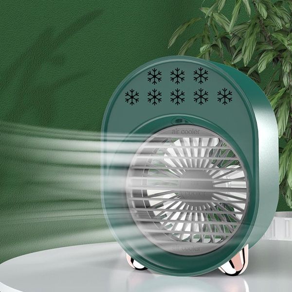 

electric fans air cooler fan mini deskconditioner with night light usb water cooling humidifier purifier recharge ultra quiet