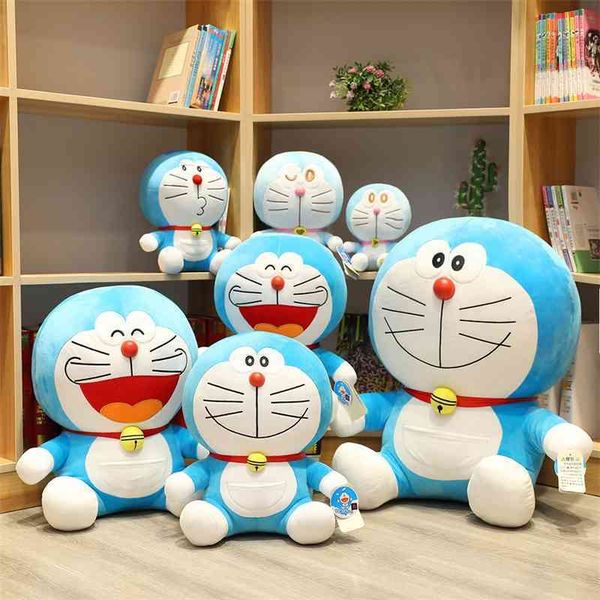 

doraemon plush toy jingle robot cat blue fat doll pillow girl
