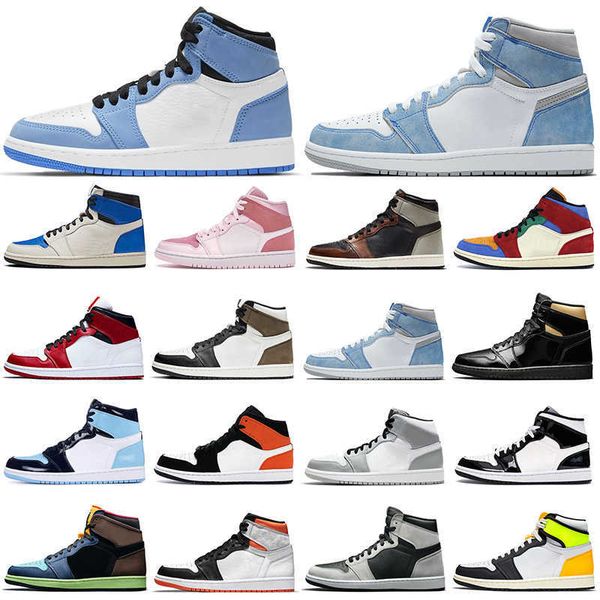 

1s men basketball shoes jumpman 1 hyper royal university blue electro orange shadow digital pink women mens trainers sports sneakers size