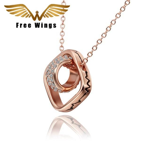 

crystal silver plated and gold color necklaces for women pendants czech rhinestone jewelry x052 lkn18krgpn632b18 pendant