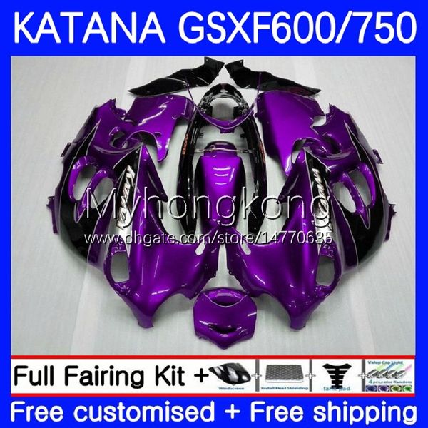 Корпус OEM для Suzuki Katana GSXF 600 750 CC GSXF750 2003 2004 2005 2006 2007 18No.83 GSX750F GSX600F 03-07 GSXF-600 600CC Purple Black 750CC GSXF600 03 04 05 06 07