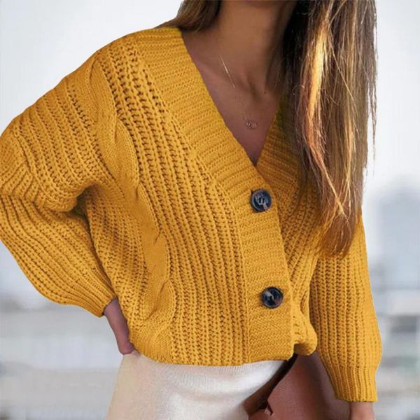 

running jackets women short cardigan knitted sweater autumn long sleeve v neck jumper female fashion casual loose coat streetwear femme, Black;red