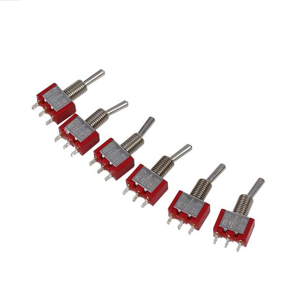 

smart home control 6 pcs ac 250v 2a 120v 5a spdt on/off/on 3 position toggle switch