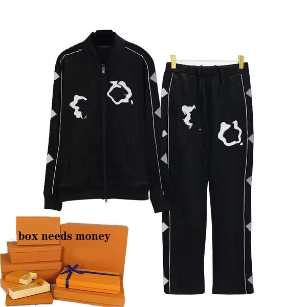 

tracksuits men track suits women two-piece suit 2021 male sport casual cardigan+straight-leg pants daily wear two pieces, Gray