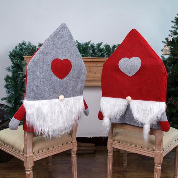 

chair covers christmas nordic forester back cover non-woven fabric seat slipcovers table party decor supplies