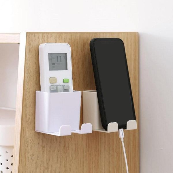

bathroom storage & organization adhesive wall mount organizer box remote control holder multifunction container for home and office