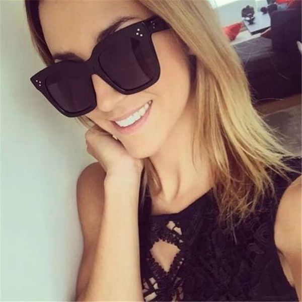 

2021 new square women brand designer retro mirror fashion sunglasses vintage shades lunette de soleil femme, Black