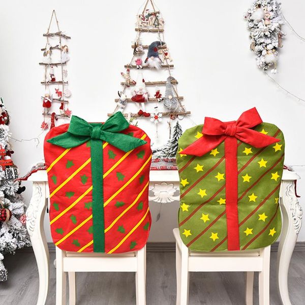 

chair covers christmas cover gift shape dinner back decoration for xmas year party