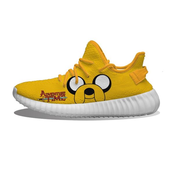 

diy custom adventure time jake the dog running sho mh printed mens womens trainers outdoor sports sneakers