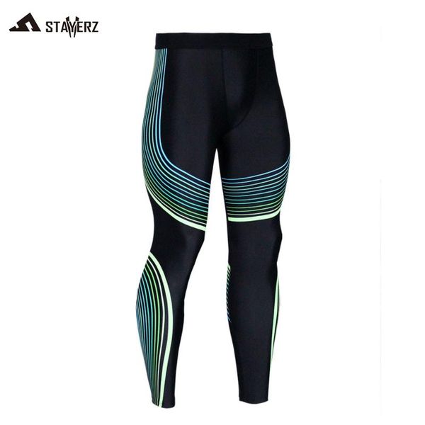 

compression pants men muscle training tights gym running joggers fitness trousers yoga leggings sport jogging, Black;blue